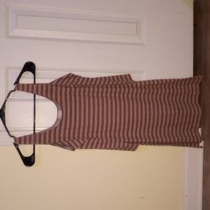 Love Audrey Dress, Size M, Peach/Tan